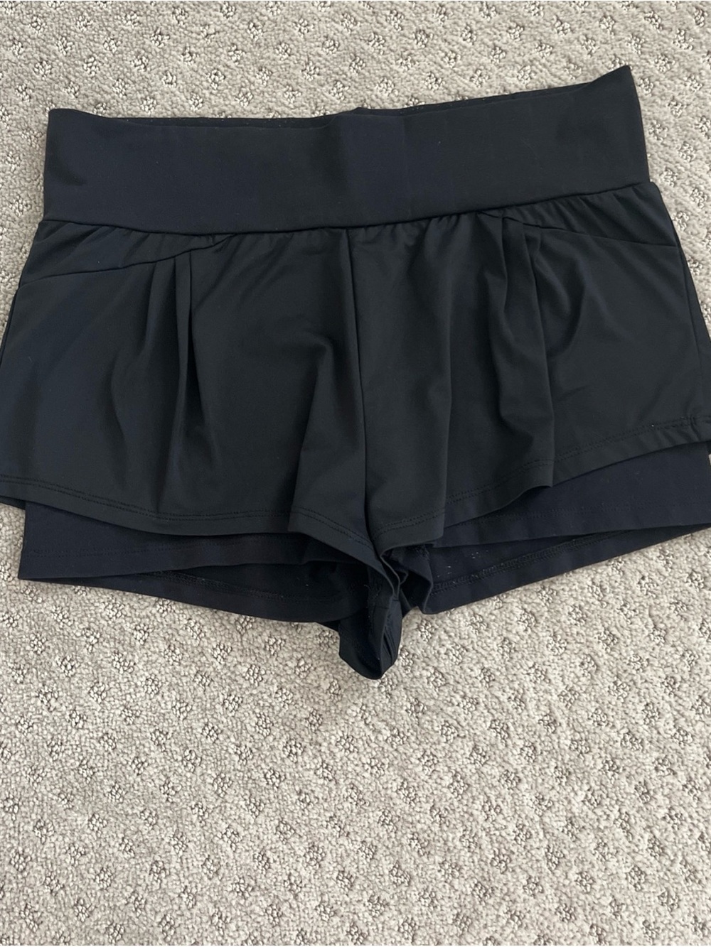 Live The Process, women’s double layer, running shorts, size medium